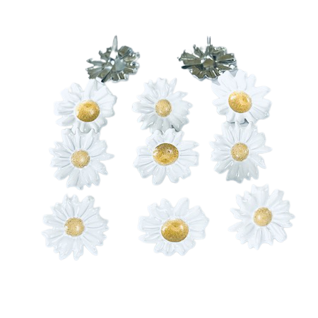 Eyelet Outlet - White Daisy Brads